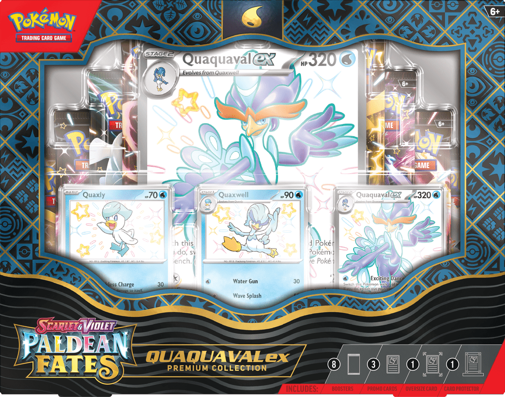 Pokemon TCG - Scarlet & Violet: Paldean Fates - Pokémon EX Premium Collection - Quaquaval EX
