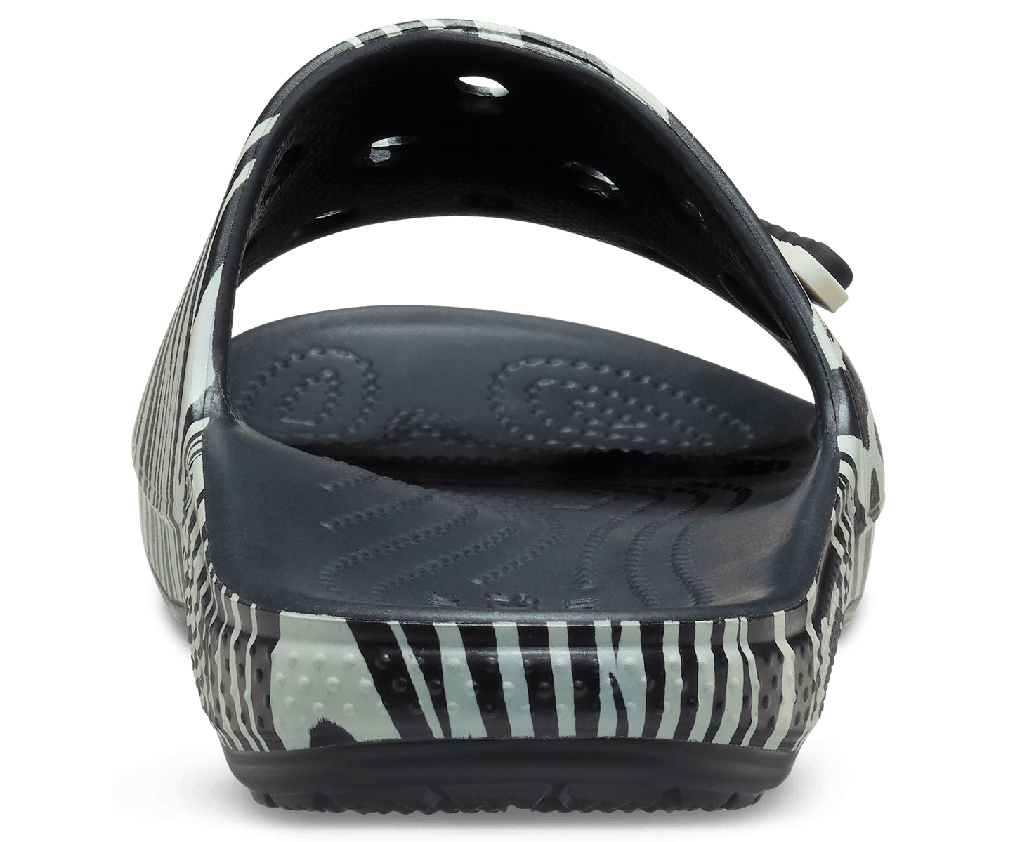 Crocs Unisex Classic Animal Remix Slide - Black