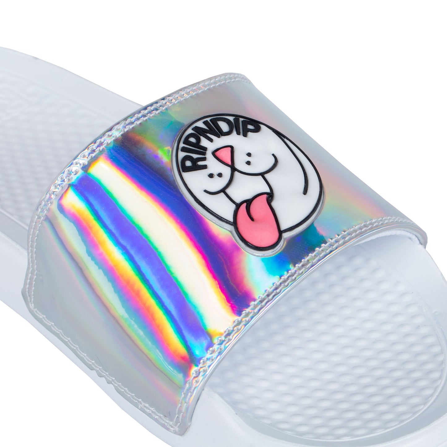 Pill Iridescent Slides (White)