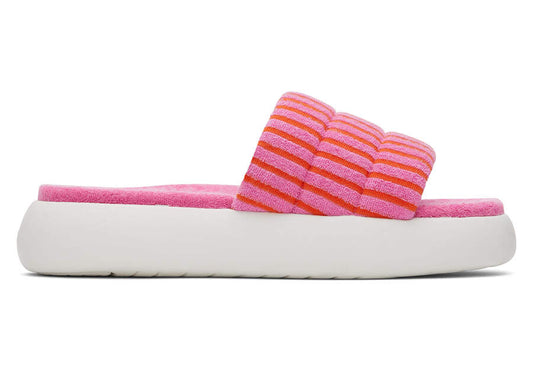 TOMS Womens Alpargata Mallow Terry Slide - Pink