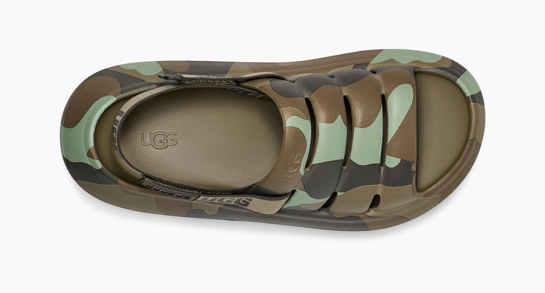 UGG Mens Sport Yeah Camopop Slide - Moss Green