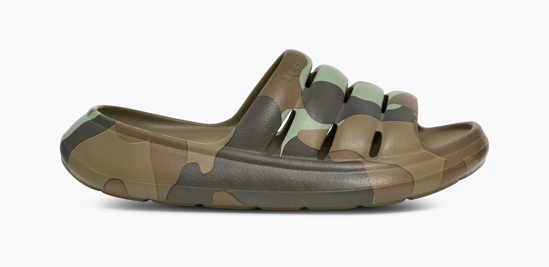 UGG Mens Sport Yeah Camopop Slide - Moss Green
