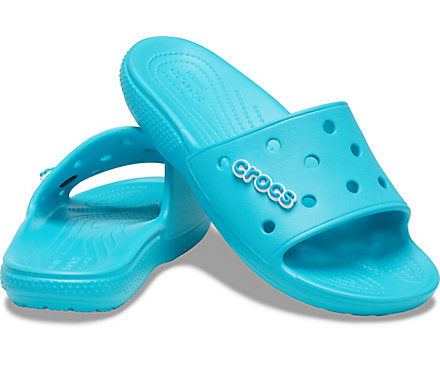 Crocs Unisex Classic Crocs Slide - Digital Aqua