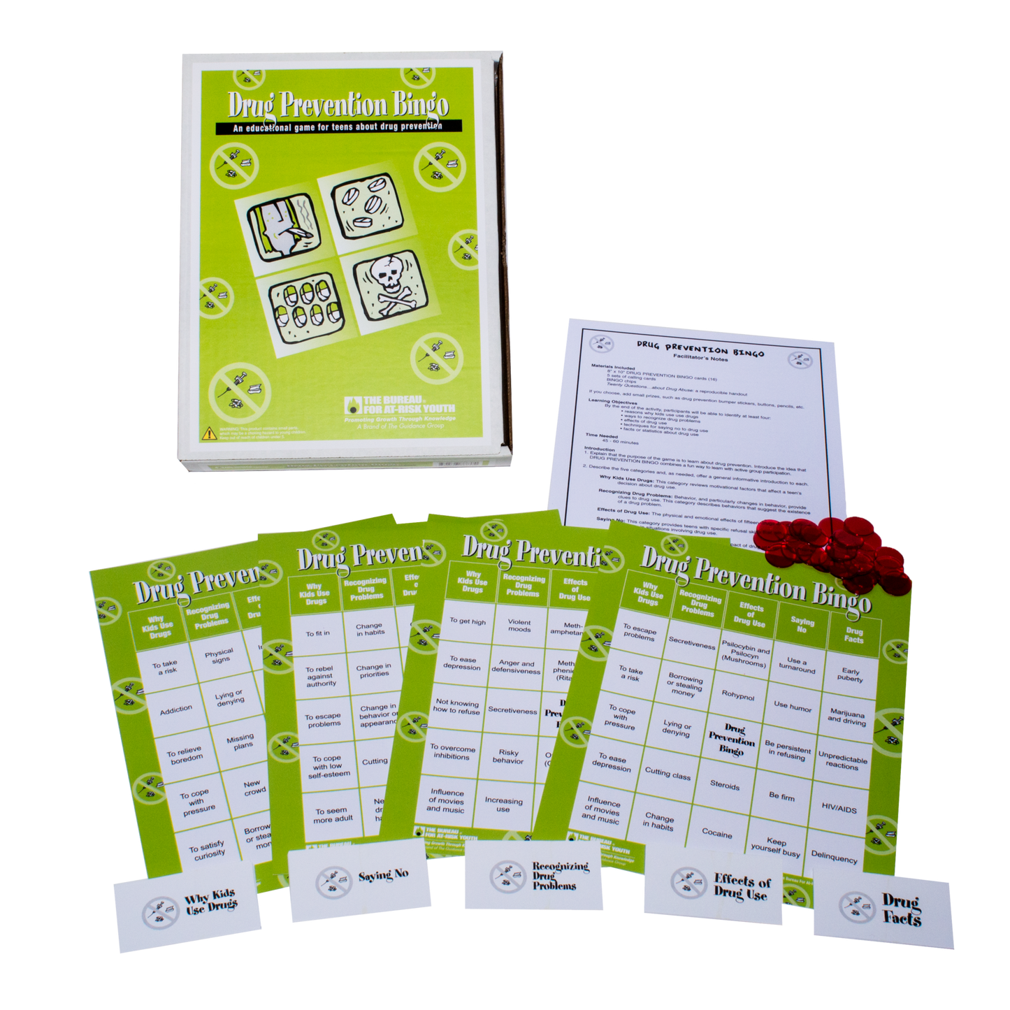 Drug Prevention Bingo Game for Teens