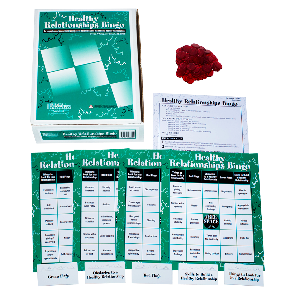 Healthy Relationship BINGO for adults