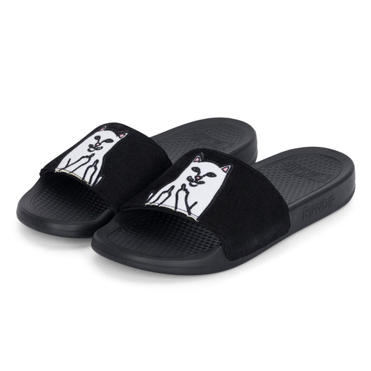 Lord Nermal Slides (Black Corduroy)