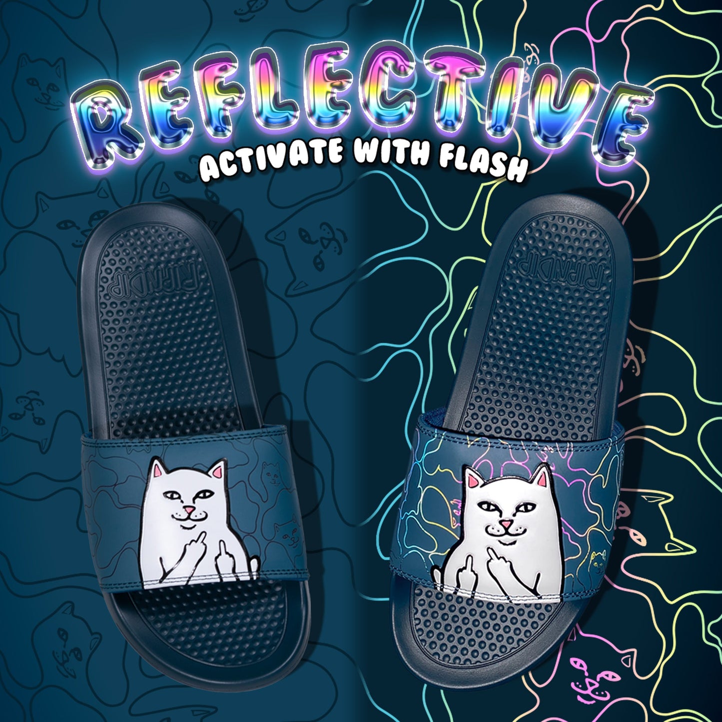 Lord Nermal Camo Slides (Navy)