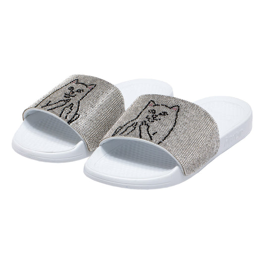 Lord Nermal Slides (Rhinestone White)