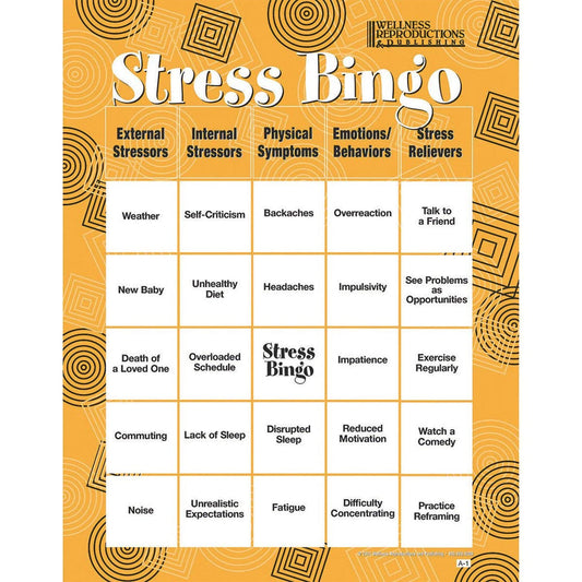 Stress Bingo - Adult Version