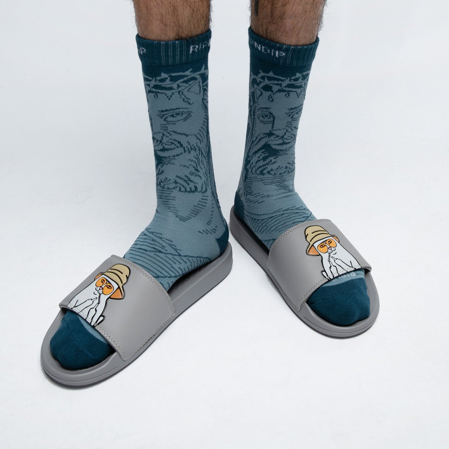 Nermal S Thompson Slides (Grey)
