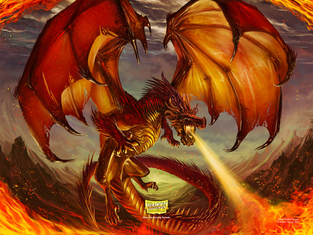 Dragon Shield - 9 Pocket Slipcase Binder: Dragon Art - Red