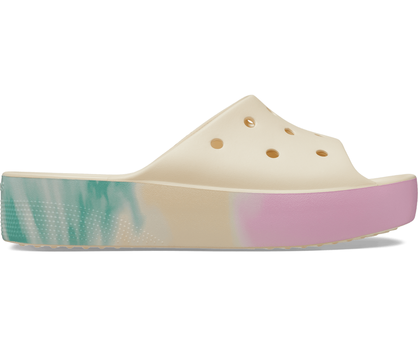 Crocs Unisex Classic Platform Ombre Slide - Vanilla