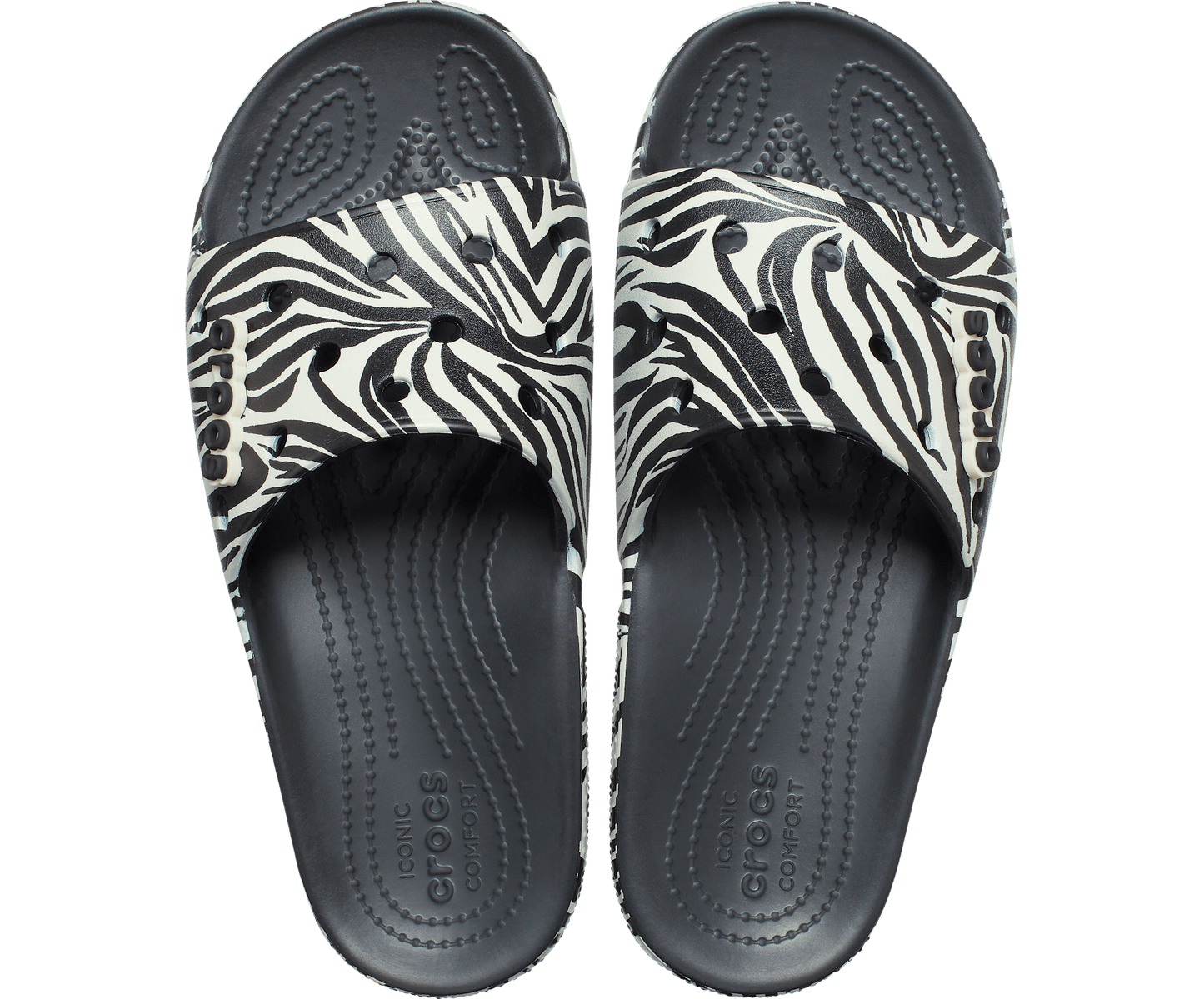 Crocs Unisex Classic Animal Remix Slide - Black
