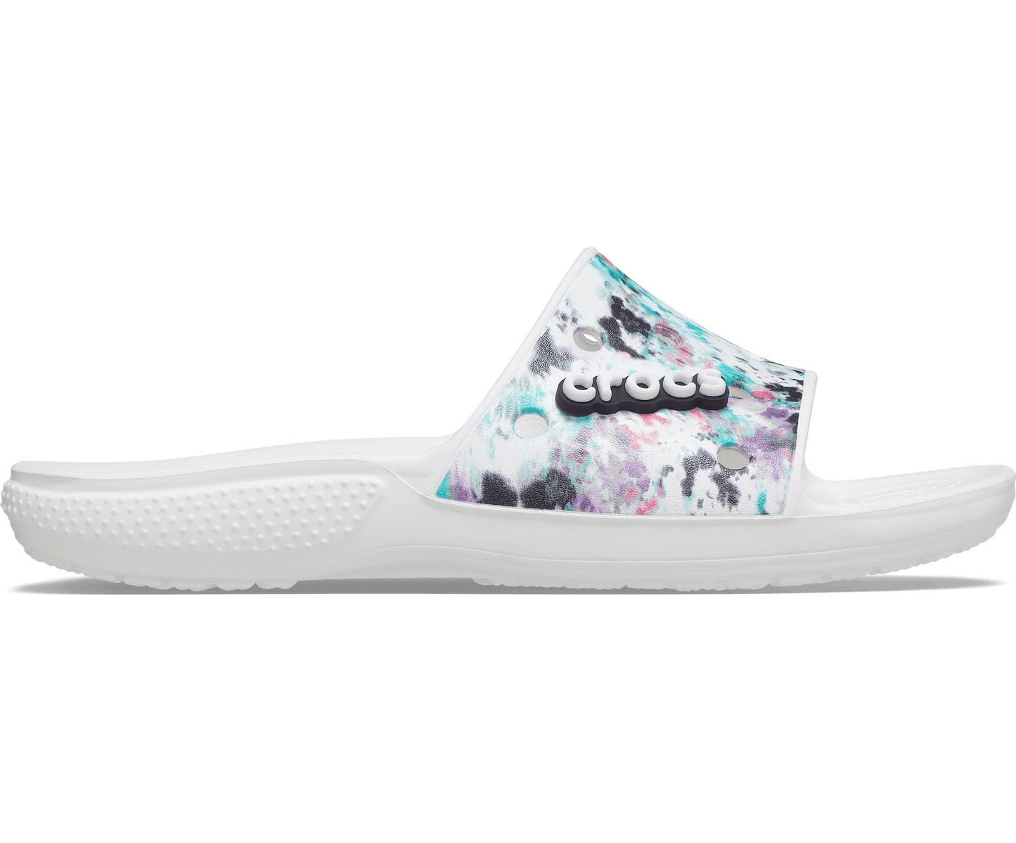 Crocs Unisex Classic Tie Dye Slide - White