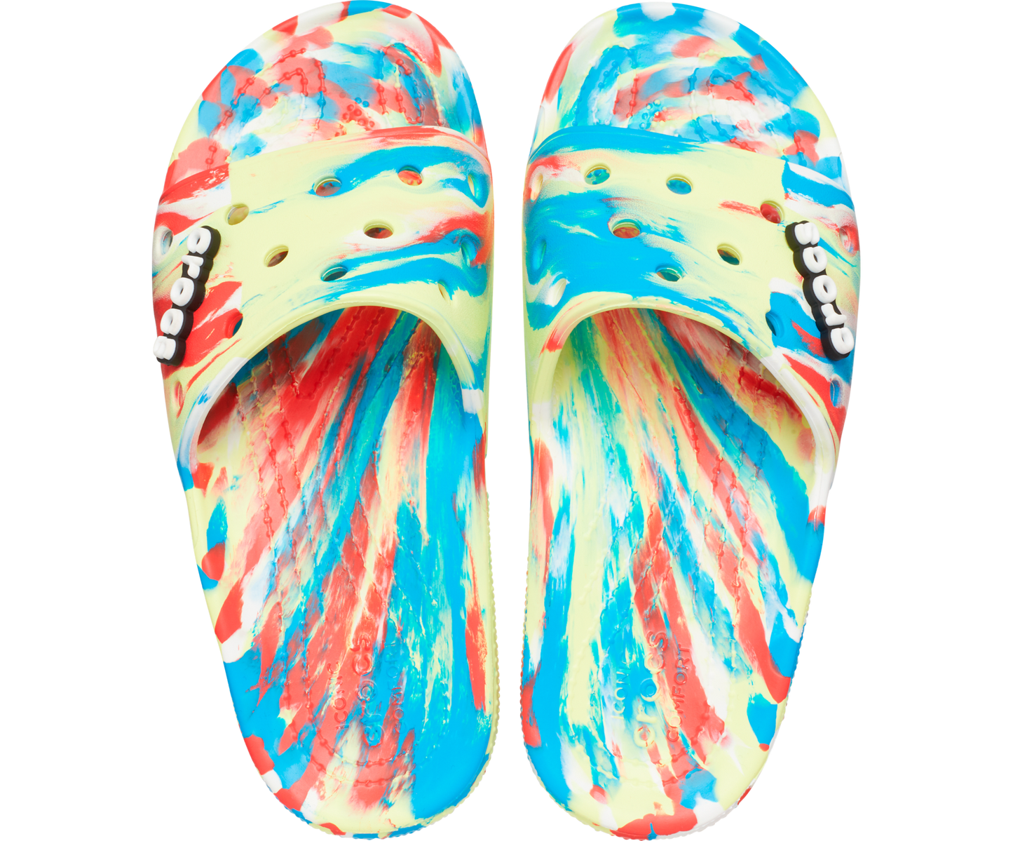 Crocs Unisex Classic Marbled Slide - Sulphur