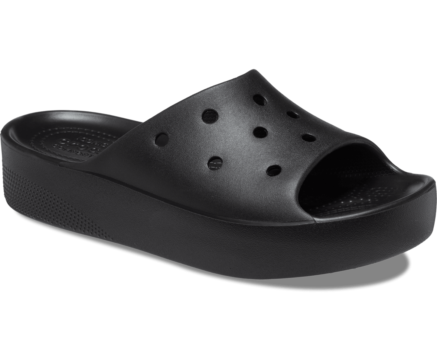 Crocs Unisex Classic Platform Slide - Black