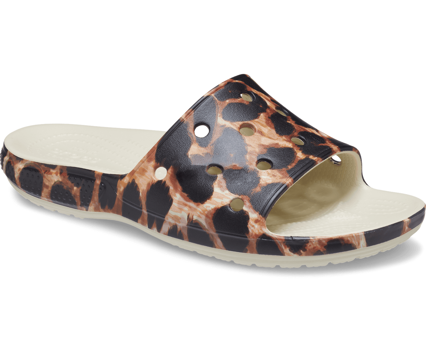 Crocs Unisex Classic Animal Remix Slide - Bone