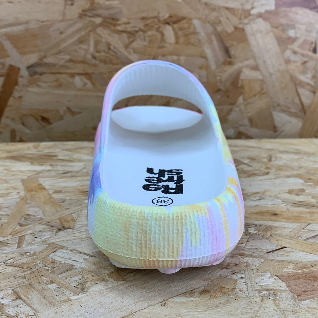 Refresh Womens Fashion Tie Dye Slide - Nude