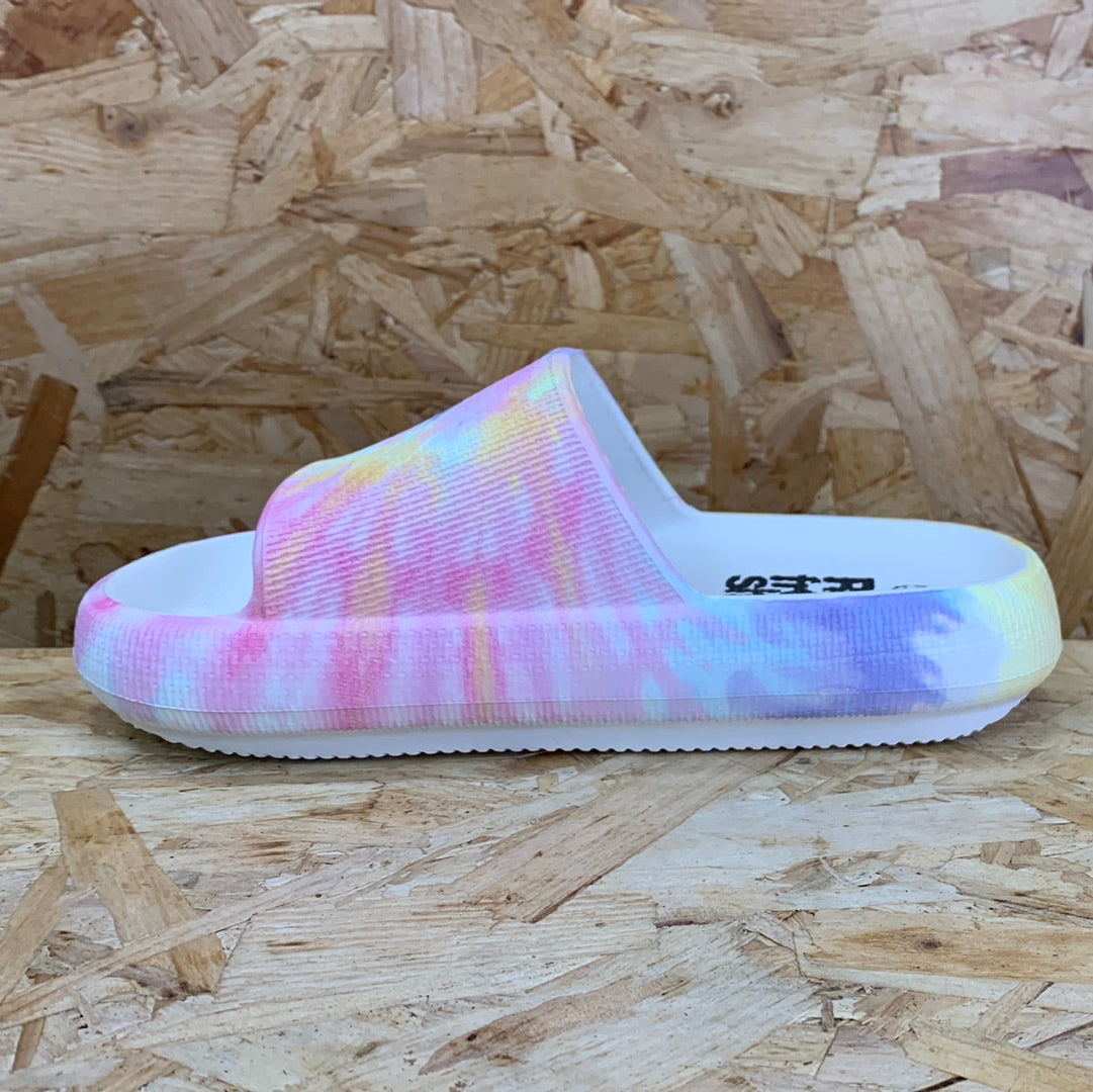 Refresh Womens Fashion Tie Dye Slide - Nude