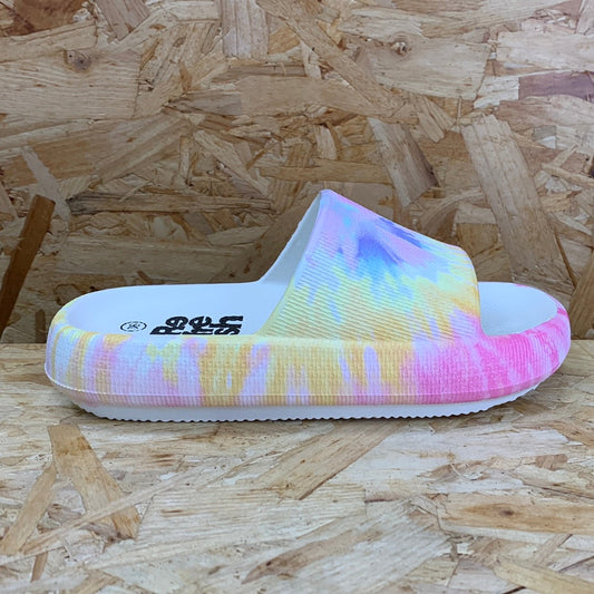 Refresh Womens Fashion Tie Dye Slide - Nude