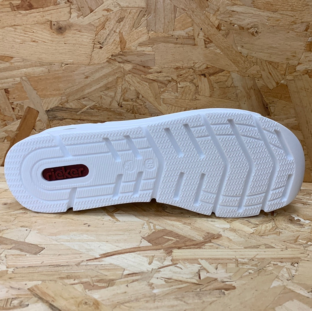 Rieker Womens Fashion Slide - White