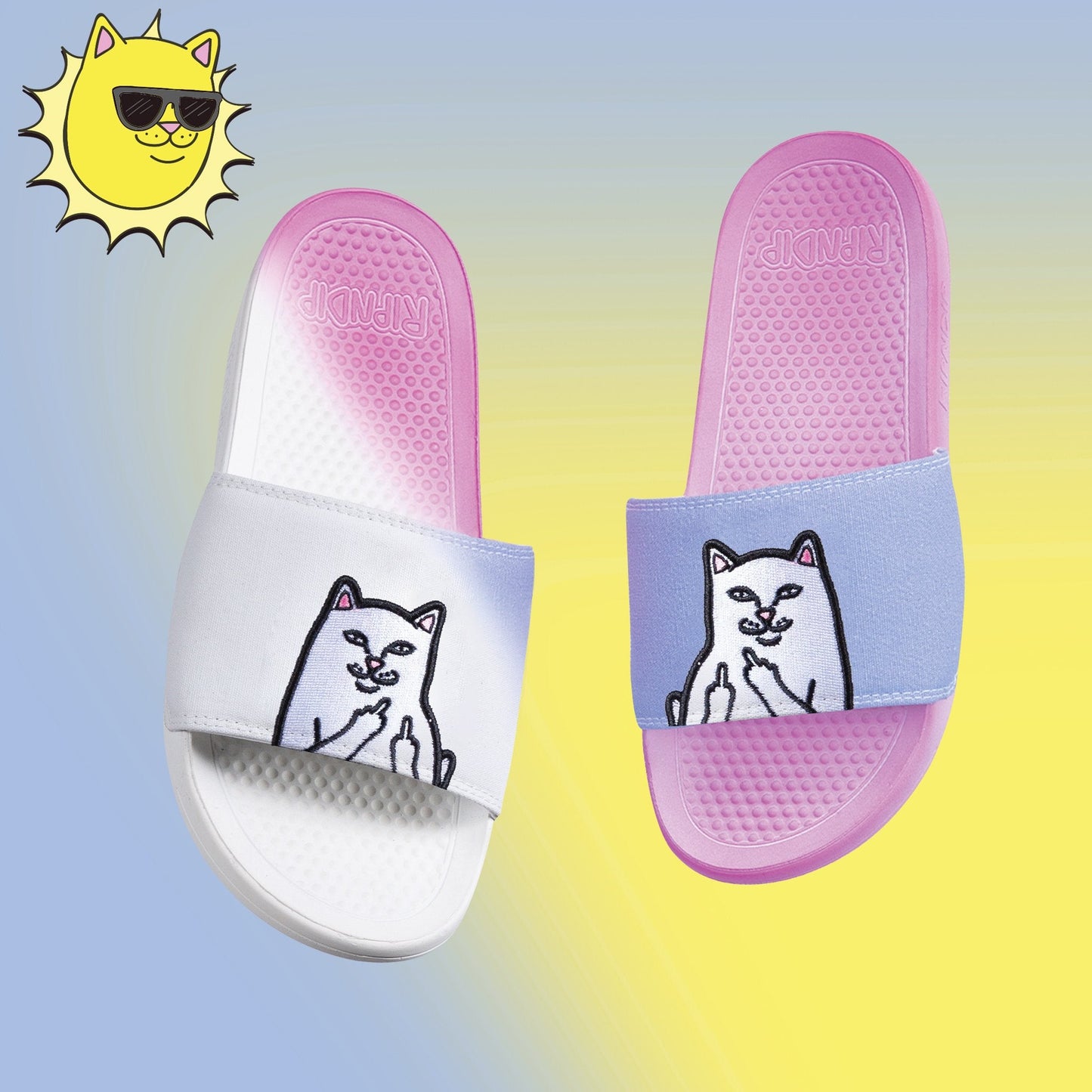 Lord Nermal Slides UV Activated (Blue/Fuschia)